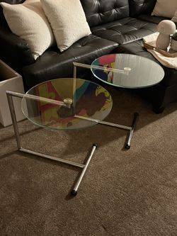 Mid Century Modern Side Tables Glass