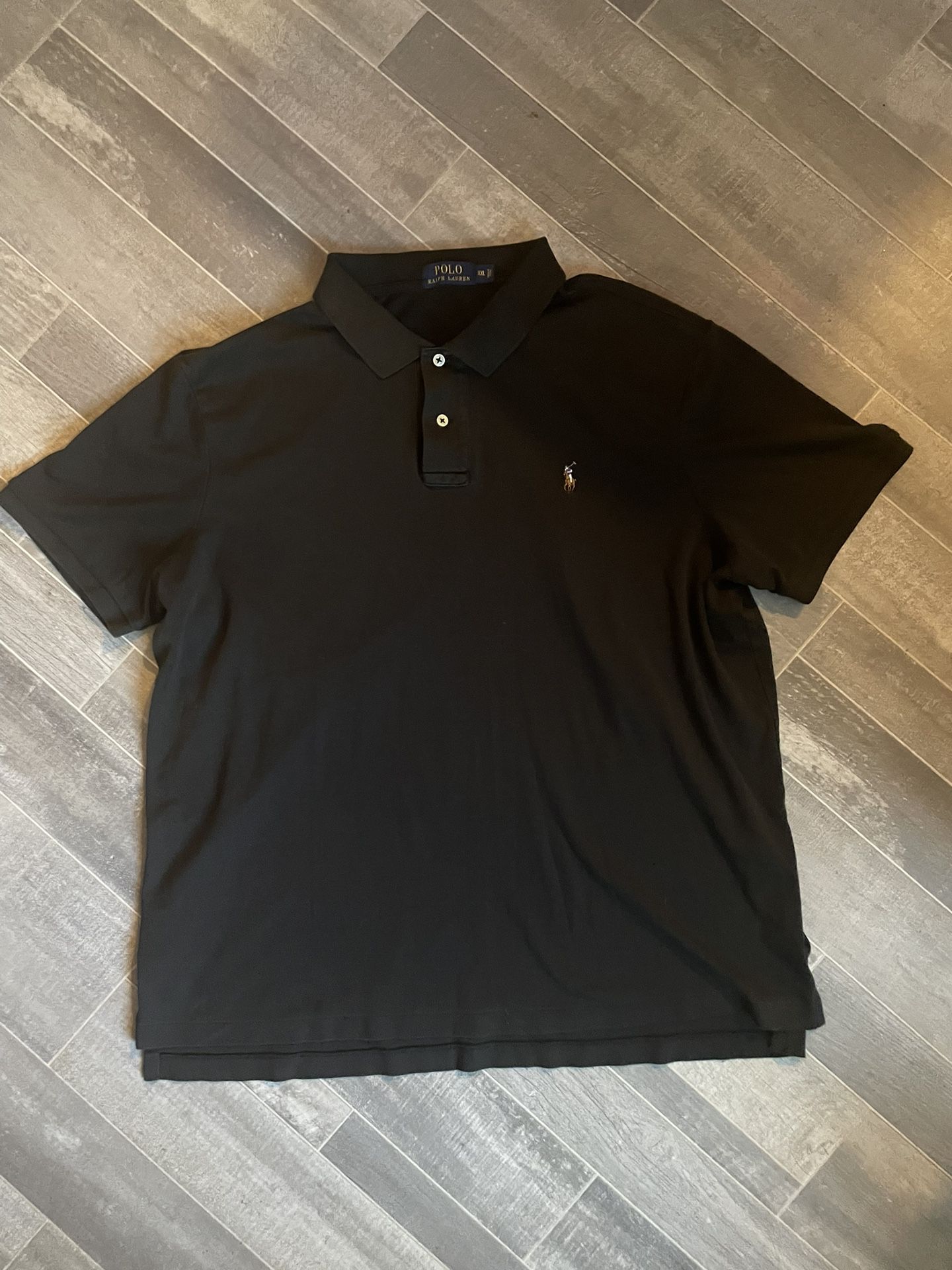 Polo Ralph Lauren Men's Size 2XL Pima Soft Touch Cotton Polo Shirt Black