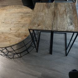 Two Side Tables And Coffee Table 
