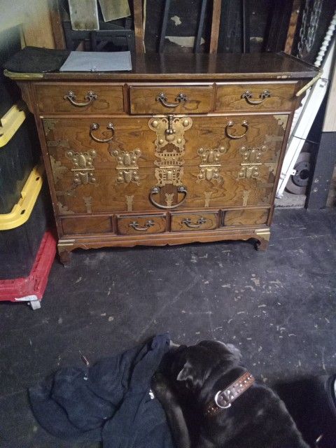 Korean Vintage Butterfly Dresser