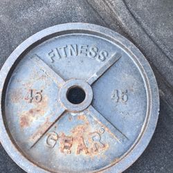 1-45lb Olympic Style Weight 2inches