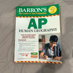 Barron's AP Human Geography 6th Edition textbook