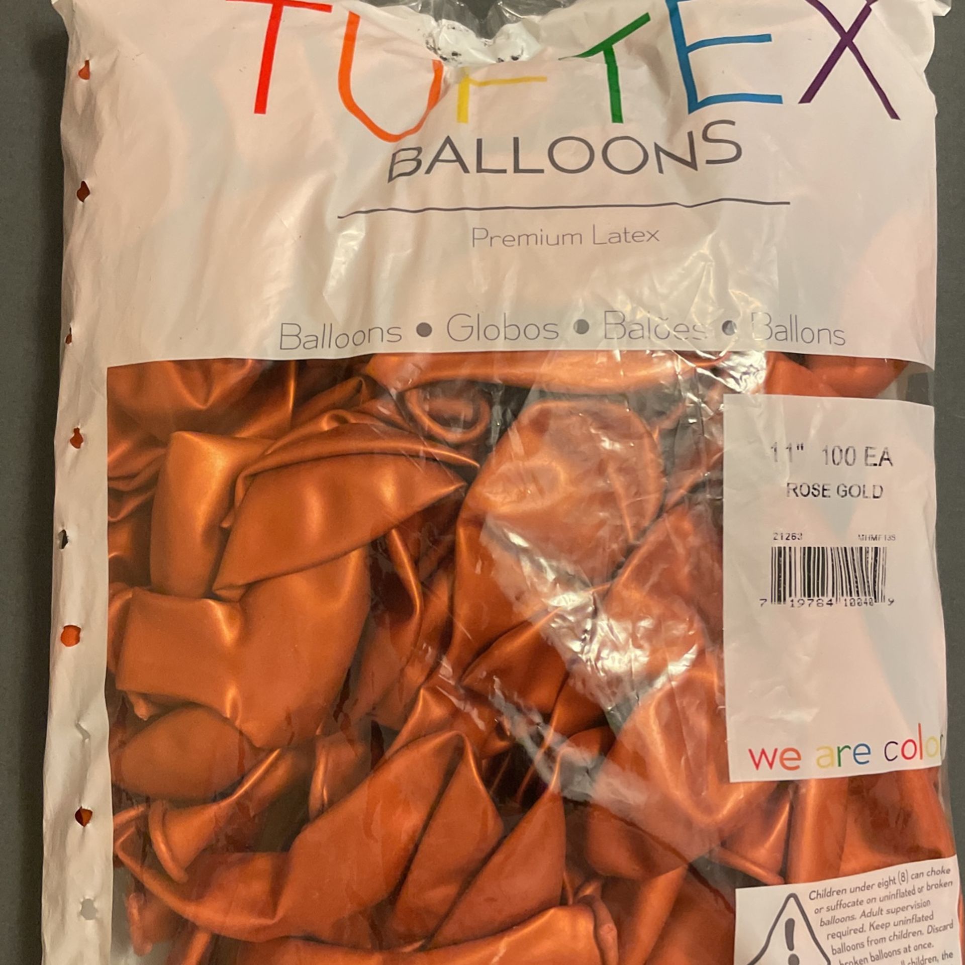 TUFTEX - Balloons, 11” Rose Gold