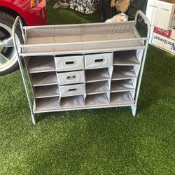 Grey Shoe Rack