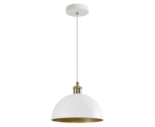 White Gold Dome Pendant Light
