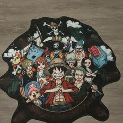 One Piece Straw Hat Pirates 3D Printed Area Rug