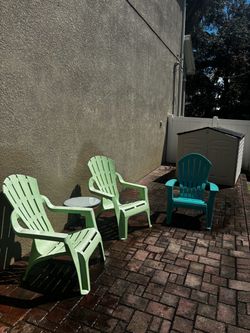Patio Chair & Side Table Set