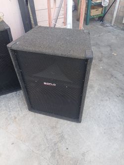 2 Two 15 inch 800 watt continuous speakers