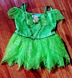 Halloween baby/toddler costume, green dress Tinker Bell, pink cat/kitten, pink/green owl