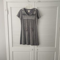Gray Sweater Dress- Medium