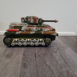 Vintage Toy Tank In Pieces