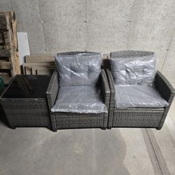 3 Peice Wicker Seating Outdoor Set