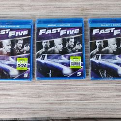 Fast Five Blu Ray Sealed. $5 each