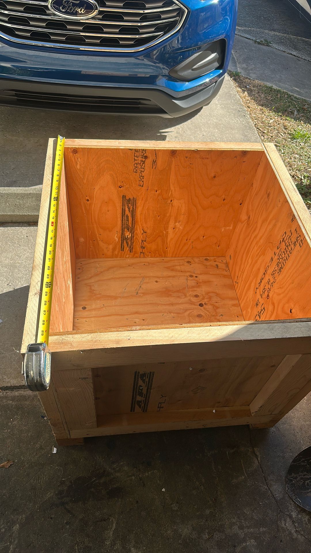 Wood Box With A Top New