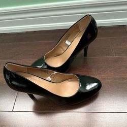 Merona Black Patent Leather Pumps Heels Women's Shoes Size 6