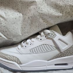 🔥JORDAN SPIZIKE LOW "WHITE METALLIC SILVER BARELY BLUE NEUTRAL GREY" NEW W/BOX, MEN'S SIZE 8.5💲125 FIRM TAKES THEM🔥