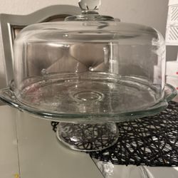 Glass Cake Stand 
