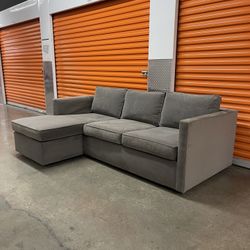 West Elm 86” Harris 2-PC Reversible Sectional Sofa Couch | FREE DELIVERY | NYC 🚛