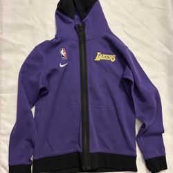 Nike NBA Youth LOS ANGELES LAKERS Lightweight Hooded FULL ZIP JACKET, Excellent Condition 