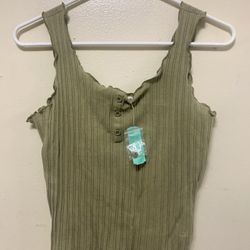 Olive green top