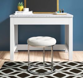 Faux leather stool