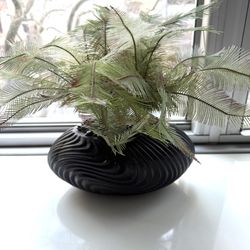 Modern Faux Planter with Decorative Zen / Spa Style Decor 
