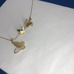 Butterfly Necklace And Earrings Set