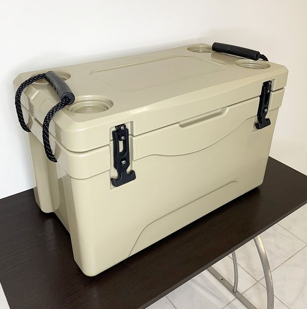 New 70 HeavyDuty 40qt Ice Chest Box Cooler w/ Cup Holder & Carry