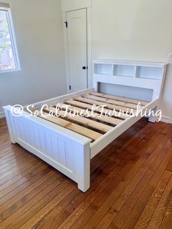 White Full Bed Frame - No mattress