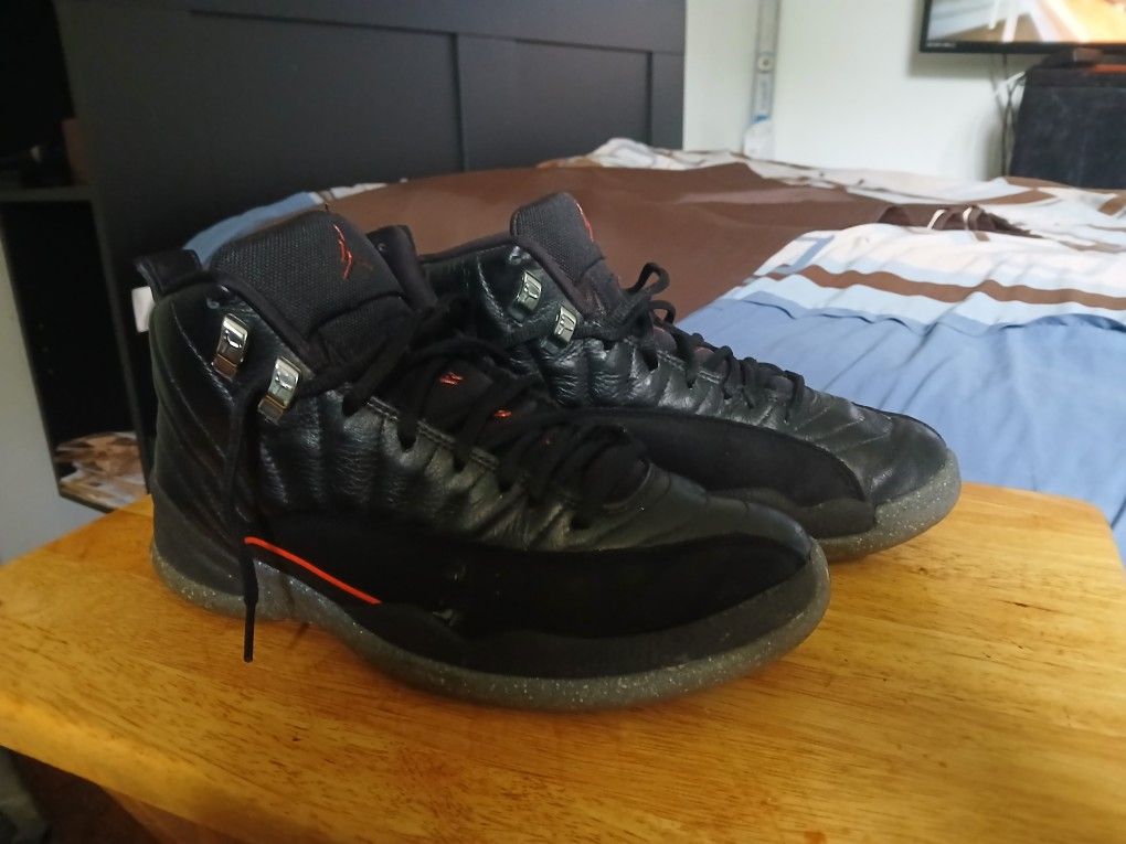 Black And Red Jordan 12