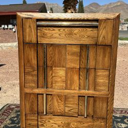 LANE Vintage Wooden 5-Drawer Dresser 53”L x 18”W x 50”H