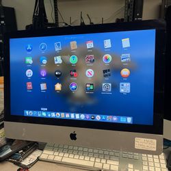 iMac 21.5inch late 2013 i5 8gb ram  1TB sata disk macOS Catalina version 10.15.7 It has a small crack on the right corner. Check the pics for details.