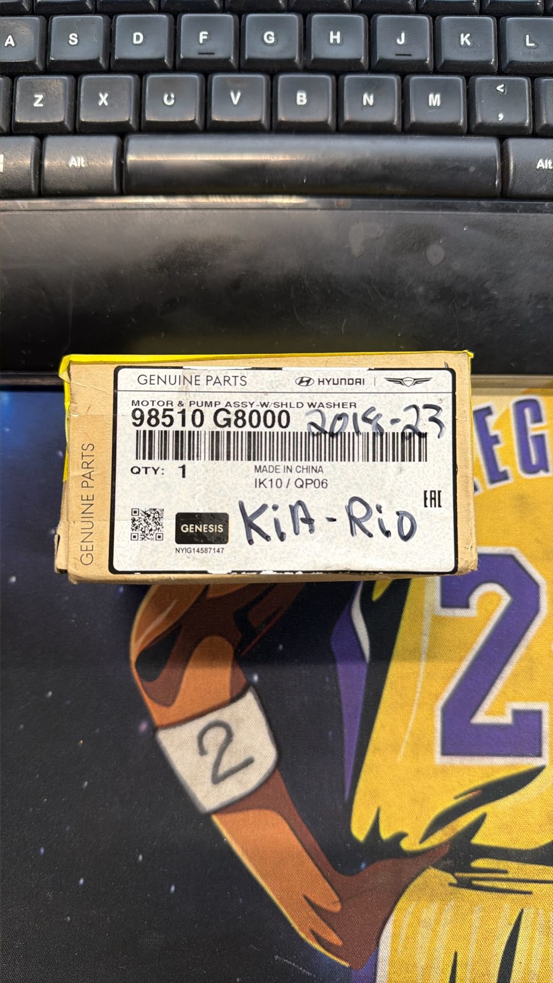 Motor Pump Assembly Windshield Washer