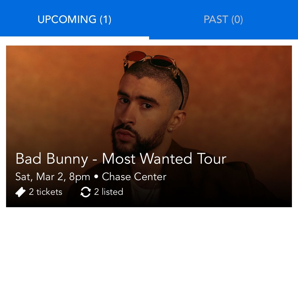 Bad Bunny Tickets x2