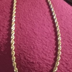 Rope Chain. 87.5 Gram.24 In.14k Gold