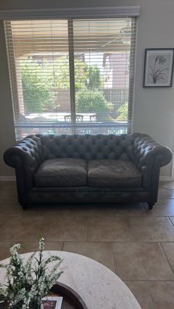 Frontgate Leather couch