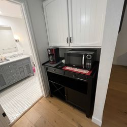 Gorgeous Black Wine Rack And bar