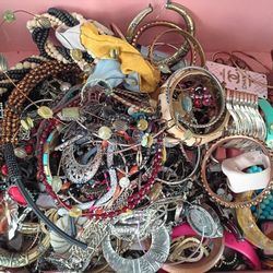 2 Medium Sized Boxes Of Random Jewelry 
