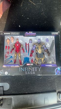 Marvel legends iron man and Thanos action figure set