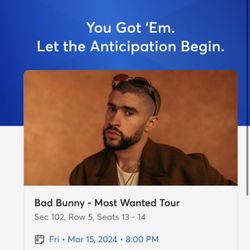 Bad Bunny March 15