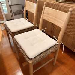 2pk Cardamine Wooden Dining Chairs Natural - Threshold™ designed with Studio McGee