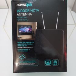 New, Powerxcharge Indoor Hdtv Antenna, Designed for Enhanced HD Reception. 