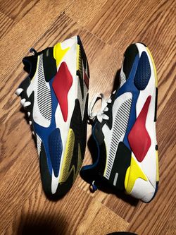PUMA RS-X Toys Men Sz 9 Sneaker Shoe White Yellow