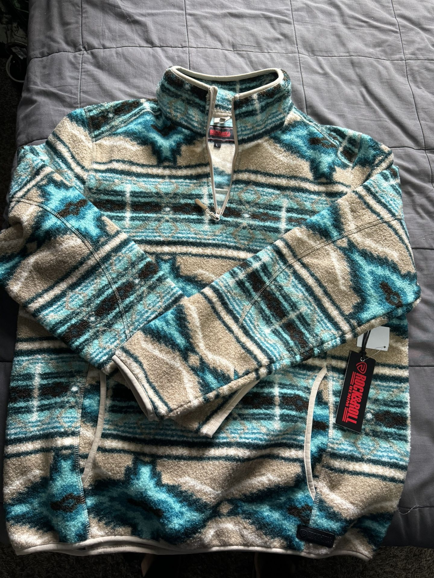 Men Denim Jacket (cowboy) Large