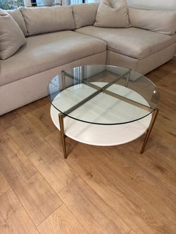 Round Glass Coffee Table – Basically Too Pretty to Be Real