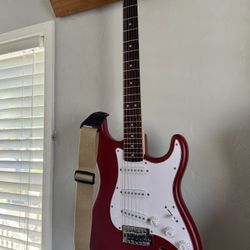 Squier Stratocaster With Headphone Amp