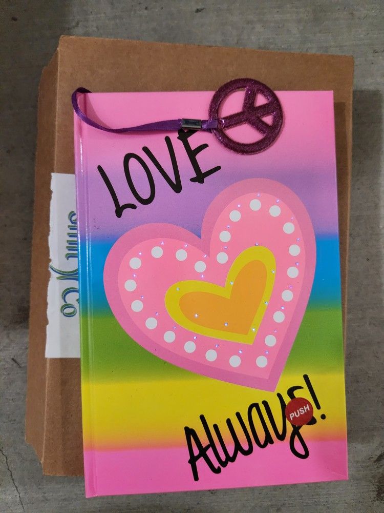 New Pink Love Always Diary That Lights Up 