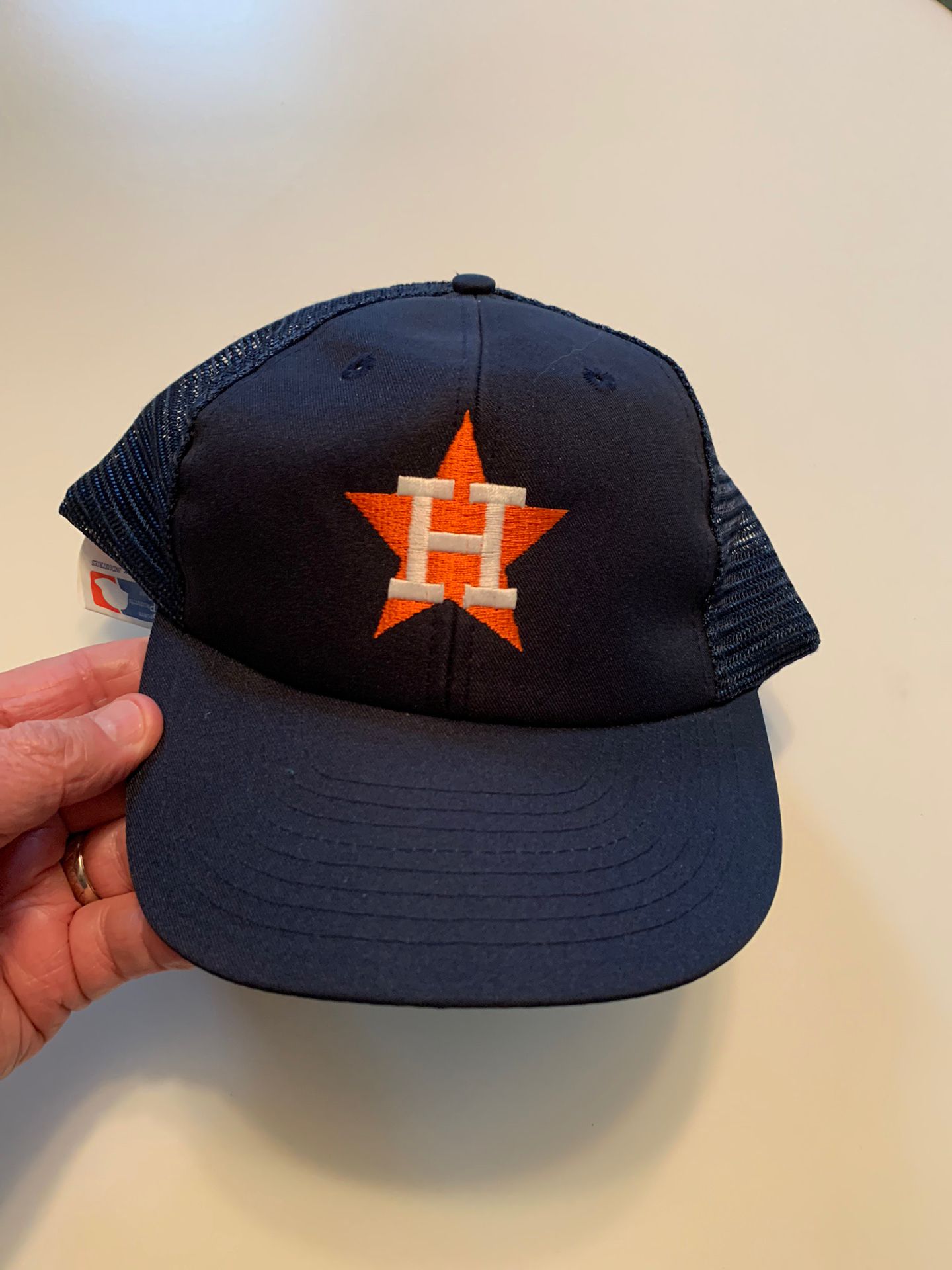 Vintage HOUSTON ASTROS SnapBack Mesh (Truckers) Hat Made By ROC in Taiwan