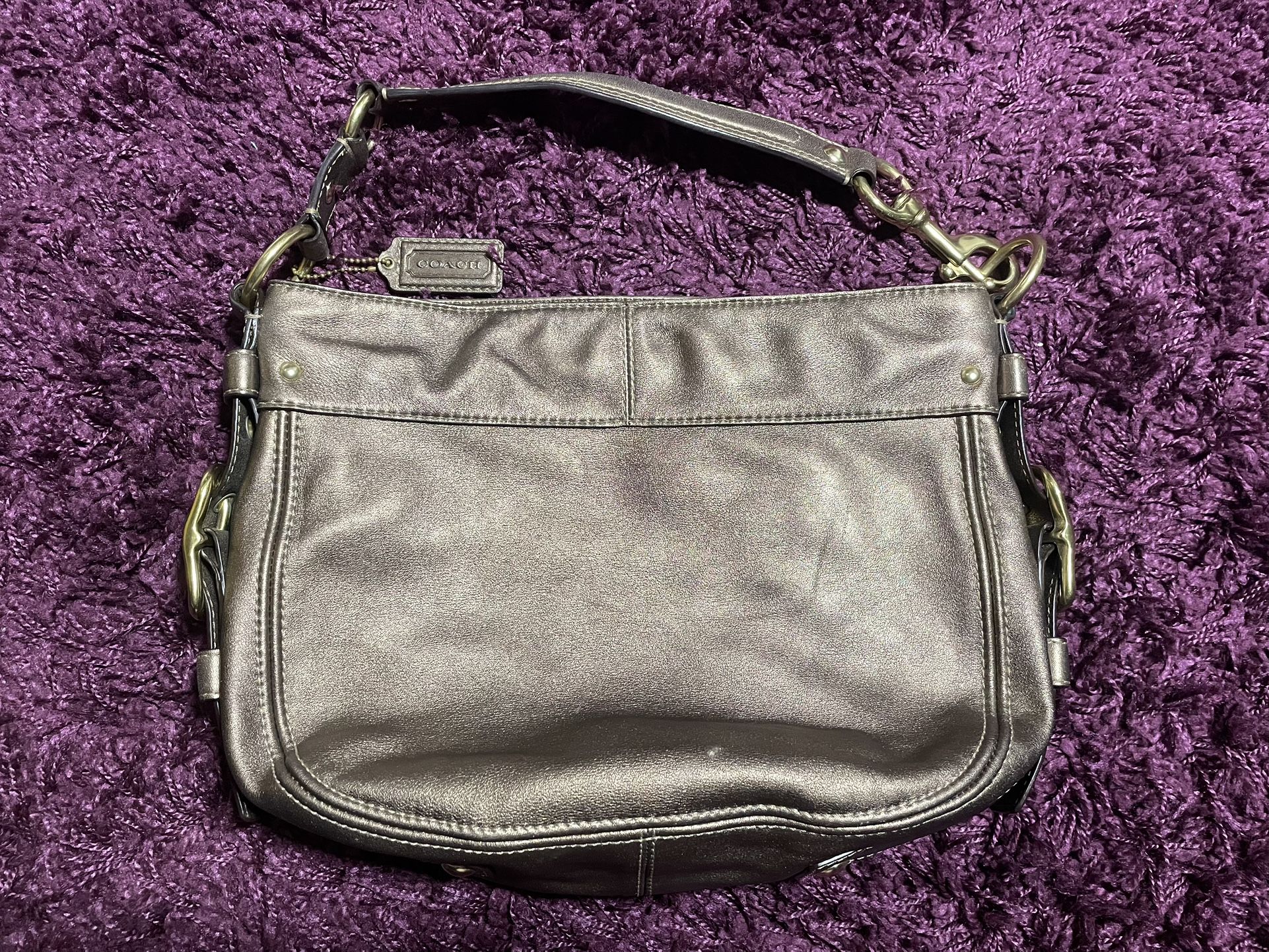 Coach Metallic Bronze Purse Handbag