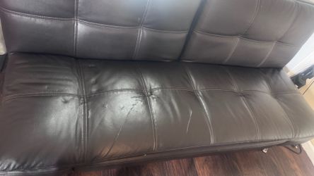 Dark brown sofa